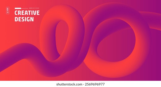 Abstract Wave Design Background Template Vector Illustration