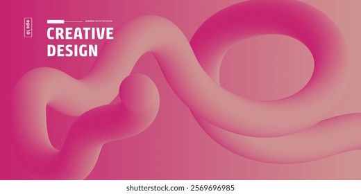 Abstract Wave Design Background Template Vector Illustration
