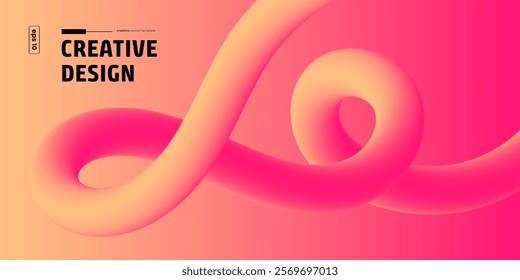 Abstract Wave Design Background Template Vector Illustration