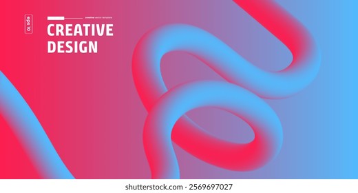 Abstract Wave Design Background Template Vector Illustration