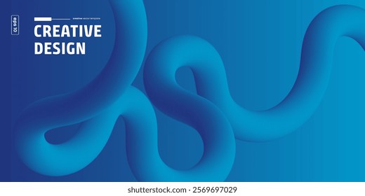 Abstract Wave Design Background Template Vector Illustration