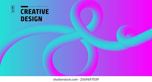 Abstract Wave Design Background Template Vector Illustration