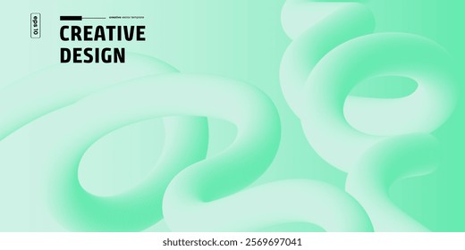 Abstract Wave Design Background Template Vector Illustration