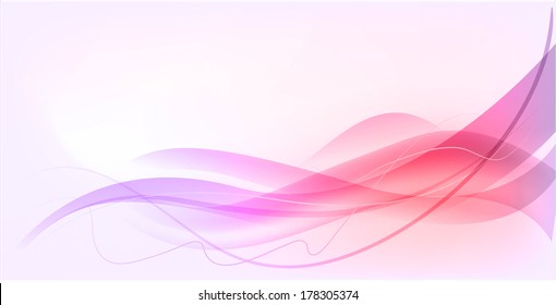 Abstract wave design concept background in pink and purple color