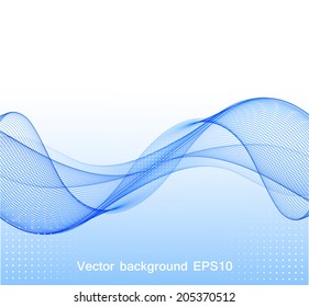 Abstract wave design element 