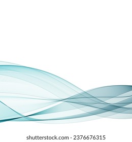 Abstract wave design element. Blue wave.layout for advertising. eps 10