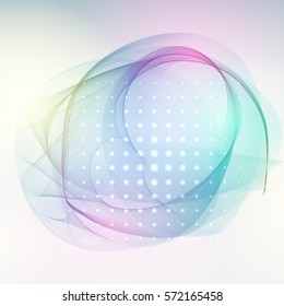 Abstract  wave design element. Blue color