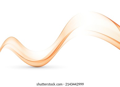 Abstract wave design element. Abstract smooth colored wavy transparent vector. Flow curve motion illustration.