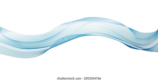 Abstract wave design element. Vector intricate blue lines texture. Blank background useful for business layout, background for design project certificate, diploma, official document, official document