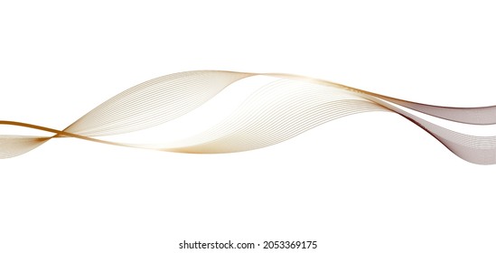 Abstract wave design element. Vector intricate gold lines texture. Blank background useful for business layout, background for design project certificate, diploma, official document, official document