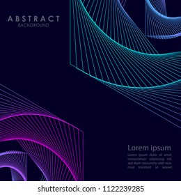 Abstract Wave design, Geometric Vector Wave, Abstract Dynamic, Liquid Design Background, Vector Illustration