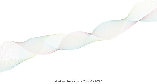 abstract wave design wave lines on white background.  Beautiful wavy line. stripes