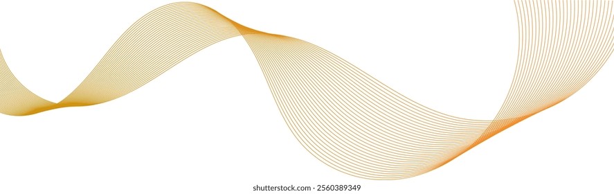 Abstract wave design in orange and white.