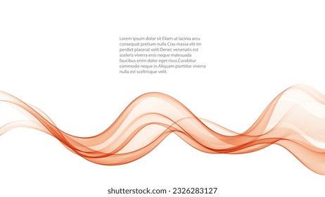 Abstract wave design,wavy lines on a white background. transparent wave