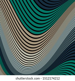 Abstract wave with different colors. Design vector pattern