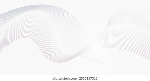 Elemento digital de onda Abstractas para diseño de certificado. Diseño de líneas onduladas curvas