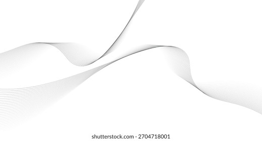 Elemento digital de onda abstrata para projeto de certificado. Vetor de design de linhas onduladas curvas eps10