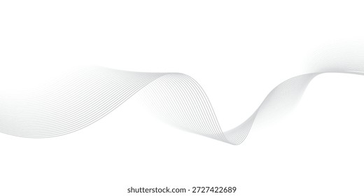 Elemento digital de onda Abstractas para diseño de certificado. Diseño de líneas onduladas curvas
