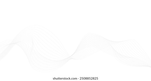 Abstract wave digital element for design. Curved wavy lines background design