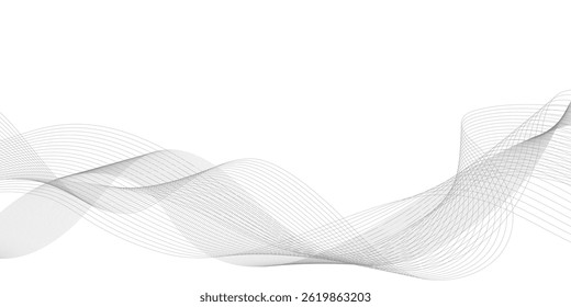 Abstract wave digital lines for design. Certificate curved wavy line design vector illustration