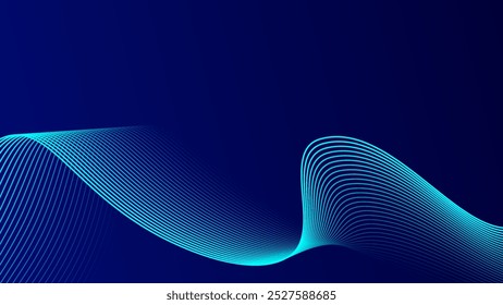 Abstract  wave digital technology fiber optic background. Line futuristic concept. Design for futuristic, fiber optic, wave, telecoms, digital, internet, online, network.