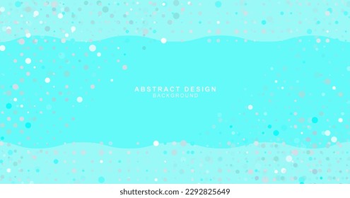 Abstract wave and dot background design, vector illustration