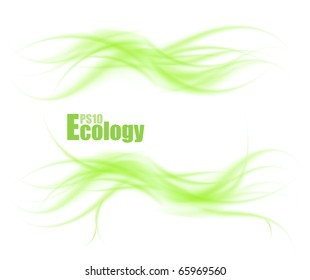 Abstract wave ecology concept. Vector illustration