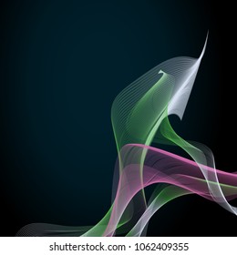 Abstract wave effect for business presentation, banner or flyer 