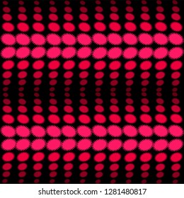 abstract wave effect of pink on a dark color