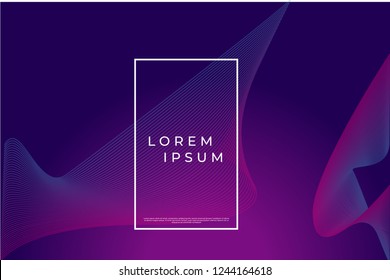 Abstract wave element background Digital frequency track equalizer. Stylized line art background. Vector
