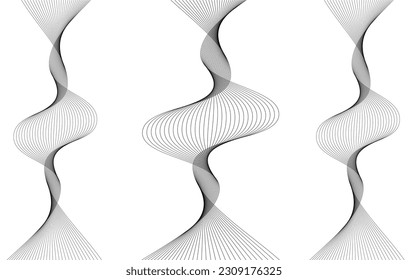 Elemento de onda abstracta para el diseño