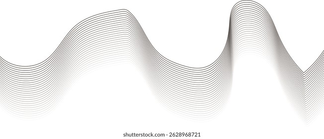 Abstract wave element for design.