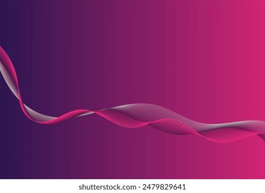 abstract wave element design with beautiful color for design card, poster, illustration, wallpaper, presentation and other