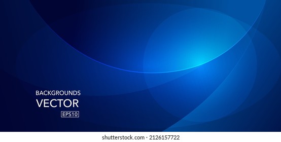 Abstract wave element for design blue Curved wavy line smooth stripe. Vector background. 