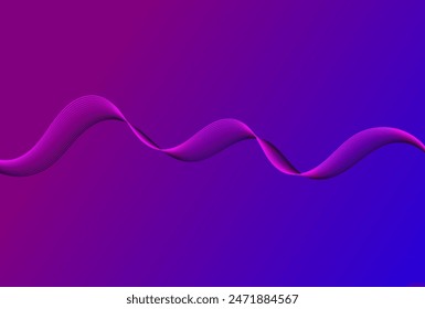 abstract wave element design for  card, poster, illustration, wallpaper, presentation and other
