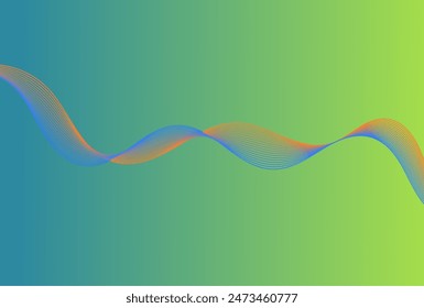 abstract wave element design for  card, poster, illustration, wallpaper, presentation and other