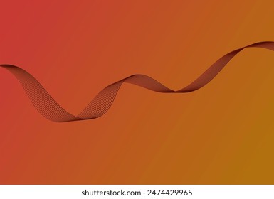 abstract wave element design for  card, poster, illustration, wallpaper, presentation and other