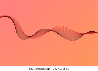 abstract wave element design for  card, poster, illustration, wallpaper, presentation and other