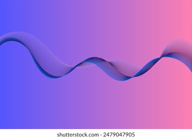 abstract wave element design for  card, poster, illustration, wallpaper, presentation and other