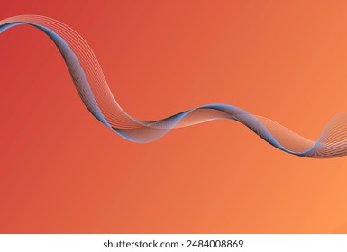 abstract wave element design for  card, poster, illustration, wallpaper, presentation and other