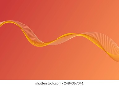 abstract wave element design for  card, poster, illustration, wallpaper, presentation and other