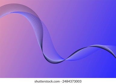 abstract wave element design for  card, poster, illustration, wallpaper, presentation and other