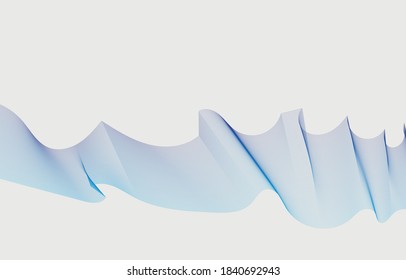 Abstract wave element for design. Colorful shiny wave with lines created using blend tool.