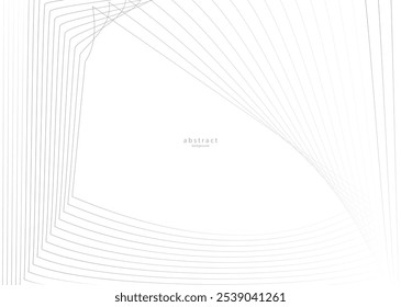 Elemento de onda Abstractas para el diseño. Línea ondulada curva de la raya lisa. Patrón moderno, tecnología, digital, ciencia