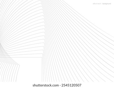 Abstract wave element for design. Curved wavy line smooth stripe. Modern pattern, technology, digital, science