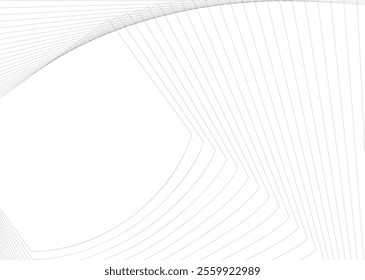 Abstract wave element for design. Curved wavy line smooth stripe. Modern pattern, technology, digital, science