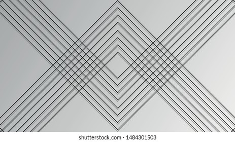 Abstract wave element for design. Digital frequency track equalizer. Stylized line art background. Vector illustration. Curved wavy line, smooth stripe