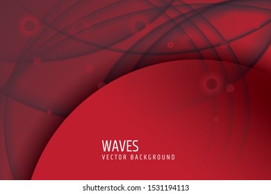 Abstract wave element for design. Digital frequency track equalizer. Stylized line art background. Vector illustration. Wave with lines created using blend tool. Curved wavy line, smooth stripe.