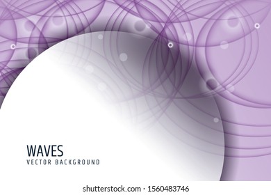 Abstract wave element for design. Digital frequency track equalizer. Stylized line art background. Vector