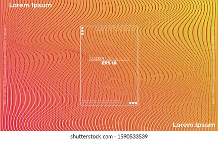 Abstract wave element for design. Digital frequency track equalizer. Stylized line art Applicable for gift card, desktop, poster template,  landing page, ui, ux ,cover book,  baner, social media post